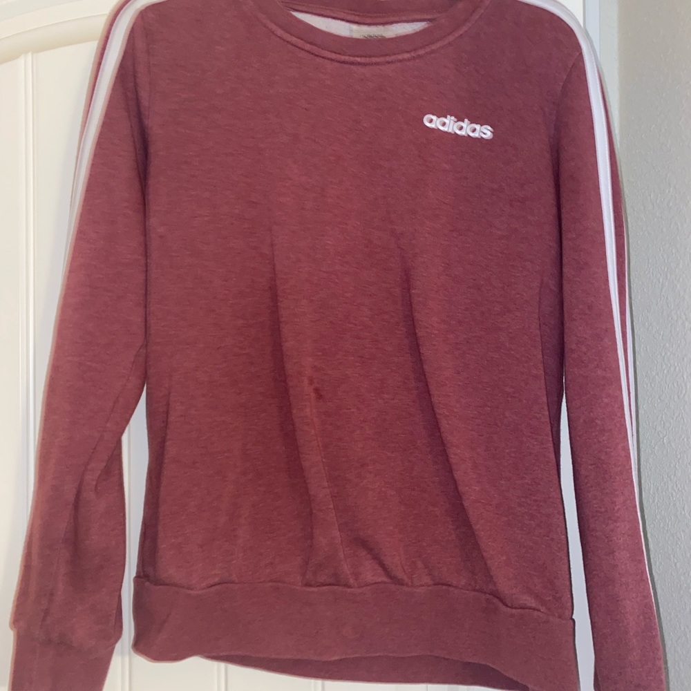 Adidas maroon crew sweatshirt